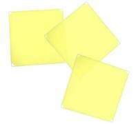 GATHINESS 3pcs Cat Litter Box Pee Shields Reusable Pp Plastic Resin Splash Guard Litter Box Privacy Screen Yellow for Cat Owners