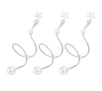 GATHINESS 3pcs DIY Manicure Jewelry Nail Decoration Chains with Metal Pearl Rings and Studs for Long-lasting Professional Nail Art for Travel and Party
