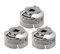 GATHINESS 3pcs Metal Sewing Machine Bobbin Case Sleeves for Household Use, Sturdy and Convenient to Store, Lightweight Flat Car Shuttle Core Sleeves Compatible with Ordinary Sewing Machines