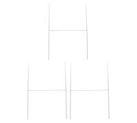GATHINESS 3pcs Outdoor H-Frame Galvanized Metal Poster Stands 3.4mm Hollow Board Advertising Display Racks Yard Sign Holders for Exhibition and Outdoor Use