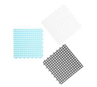 GATHINESS 3pcs Plastic Bunny Cage Floor Mats Small Animal Foot Resting Pads for Chinchilla and Puppy Sturdy Non-wearable Cage Mat Ensuring a Clean Environment and Bathroom Use