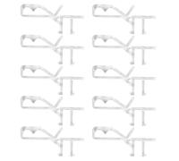 GATHINESS 40pcs Plastic Curtain Clamps Curtain Accessories Latch Clips for Window Convenient to Use and Solve Inconvenient Hanging White Colour Suitable for Sheer