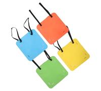 GATHINESS 4pcs Adjustable Soccer Goal Precision Shooting Targets with Tpe Material and Touch Fastener Straps for Quick Setup, Easy Installation, for Outdoor Football Training and Goal