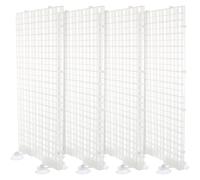 GATHINESS 4pcs Aquarium Isolation Panel Lattice Plate Spliced Divider Holders Pvc 30x15cm Aquarium Supplies Separation Platform for Aquatic Animals and Fish Random Color