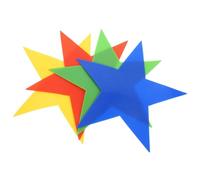 GATHINESS 4pcs Assorted Colour Pvc Flat Spot Markers for Training and Gym Class Non-slip Carpet Floor Markers with Ability for Setting up On-site Boundaries