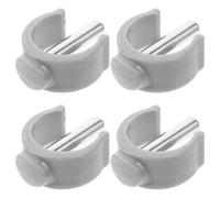 GATHINESS 4pcs C Shaped Latch Clamp Walker Buckle Clips for Walking Cane and Crutch, Made of Sturdy Pp and Iron, Easy to Use with Secure Fixation for Indoor and Outdoor Walking