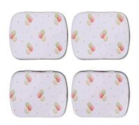 GATHINESS 4pcs Candy Metal Storage Box Small Sundries Box Trinket Iron Fliptop Design Elegant Appearance Assorted Color Portable Storage Case for Carrying in Your Bag Or Pocket