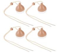 GATHINESS 4pcs Car Perfume Pendant Hanging Aromatherapy Diffuser Bottles with Frosted Waterdrop Caps for Rear View Mirror Decor Refillable Essential Oil Car Freshener Ornaments