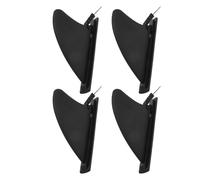 GATHINESS 4pcs Detachable Inflatable Paddleboard Tail Rudder Pvc Black Fin | Kayak Canoe Use, Wear Resistant Build, Quick Installation, Enhanced Stability for Outdoor Paddling