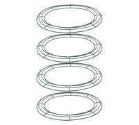 GATHINESS 4pcs Egg-shaped Iron Wreath Frames for Easter Decor, Sturdy and Versatile Application, Unique Design Metal Floral Hoops for Holiday Decorations and DIY Easter Craft Projects
