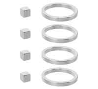 GATHINESS 4pcs Gel Polish Ring Magnet for Cat Eye Nail Art, Curved Ring Shape with Strong Magnet for Salon Use and DIY Cat Eye Nail Designs, Universal Fit for Polish Thicknesses