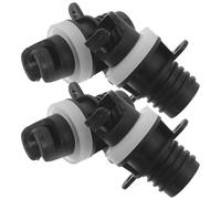 GATHINESS 4pcs Inflatable Boat Air Valve Adapters Lightweight Plastic Kayak Pump Connector for Easy Inflation of Inflatable Kayaks and Boats, for Camping and Outdoor Travels