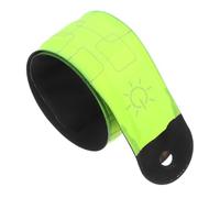 GATHINESS 4pcs LED Horse Ankle Strap Reflective Slap Band for Night Jogging | Light Green Cloth Build, Glow in Dark Strips, Hands Free Visibility for Runners, Camping Use