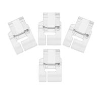 GATHINESS 4pcs Plastic Presser Foot for Sewing Machines, Easy to Install Low Shank Feet Suitable for Industrial and Home Use, for Quilting, Embroidery, and Patchwork Projects