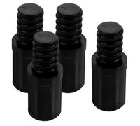 GATHINESS 4pcs Plastic Threaded Broom Handle Tips Extension Pole Adapter with Screw Design for Quick Installation, Reliable Household Cleaning Tool Replacement Parts