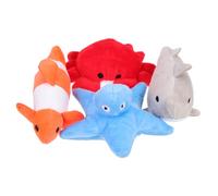 GATHINESS 4pcs Plush Catnip for Cats Bite Resistant Cat Chew to Keep Active and Encourage Natural Instincts Ocean Themed Teasing Playthings for Home Use