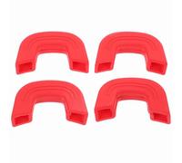 GATHINESS 4pcs Pot Handle Holder Heat-Resistant Handle Protectors Silicone Non-Slip Prevent Burns Kitchen Cooking for Family and Friends