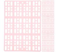 GATHINESS 4pcs Rabbit Foot Pads Bunny Floor Mats High-grade Plastic Comfortable Space Easy to Clean Pink Cage Bedding for Bathroom and Cage