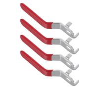 GATHINESS 4pcs Replacement Lever Handle for Ball Valve 8x12mm Pn1.6 Metal Pipe Valve Handle with Rubber Grip for Water Shutoff and Outdoor Faucet Use in Underground Garages, Corrosion