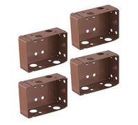 GATHINESS 4pcs Roller Blind Mount Brackets Curtain Installation Support Parts Brown Iron Corrosion Resistant Easy to Install for Dining Room and Bedroom