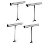 GATHINESS 4pcs Stainless Steel Manhole Cover Lift Hook with Secure Grip Design and Easy One Hand Operation 17x16x3cm Drain Cover Hook Tool