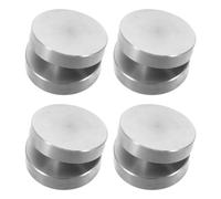 GATHINESS 4pcs Stainless Steel Speaker Damping Pads with Antislip Mat Vibration Isolation Pads for Speakers and Amplifiers Shock Absorbing for Theater Turntable Dvd Receiver Isolation