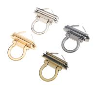 GATHINESS 4pcs Sturdy Alloy Padlock Suitcase Lock with Die Casting Material, Easy to Install Replacement Lock Clutch for DIY Bag Lovers, Lightweight and Fashion Design Suitable for Travel