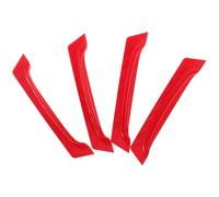 GATHINESS 4pcs Waterproof Abs Car Backup Camera Cover Red, Rear View Camera Lens Shield Protecting from Rain, Mud and Snow, Suitable for Outdoor Parking and Vehicle Modification