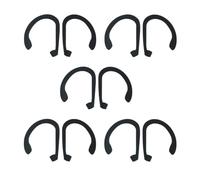 GATHINESS 5 Pairs Silicone Earbuds Ear Hooks Anti Slip Attachment | Five Pairs, Black Finish, Comfortable Fit, for Earbuds and Wireless Headphone Use, Family Members and Friends