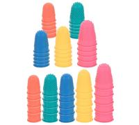 GATHINESS 50pcs Rubber Finger Protectors for Counting and Hot Glue with Non-Slip Surface, Protect Fingers from Cutting, Suitable for Sculpture and Carving Tasks Random Color