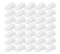GATHINESS 50pcs White Nr Makeup Puff for Foundation Makeup Full of Elasticity and Delicate Small Triangular Cosmetic Face Sponge Suitable for Dry and Wet Application
