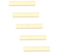 GATHINESS 5pcs Beige Mandolin Nuts 8 String Replacement Accessories Compact Plastic Nut Files for Mandolin Guitar with Delay Tones Lightweight Music Instrument Parts