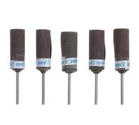GATHINESS 5pcs Mm Sanding Drum for Drill with Sandpaper and Steel Mandrel, Long-lasting and Easy to Carry, Suitable for Materials and Woods Polishing