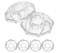 GATHINESS 5pcs Plastic Pedal Knob Caps Diamond Shape Guitar Foot Nail Protection Cap Easy to Carry Simple Installation Suitable for 10mm Guitar Footswitch Knob