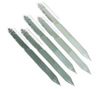 GATHINESS 5pcs Portable Smooth Writing Gel Pen with 0.5mm Tip, Plastic Press Type Simple Gel Pen for Students and Office Workers, Learning Tool for Schools