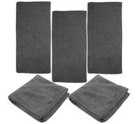 GATHINESS 5pcs Washable Grey Guinea Pig Blankets 30x60cm Small Animal Sleep Mats Reusable Warm Bedding Pads for Hamsters Hedgehogs and Small Pets