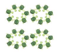 GATHINESS 60pcs Mini Resin Turtle Figures for Creative Crafting and Versatile Decor, Realistic Tiny Sea Turtle Sculptures in Green, for Fairy Garden, Micro Landscaping, and Special Occasions