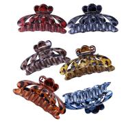 GATHINESS 6pcs 6pcs Elegant Leopard Print Jaw Clip Resin Material for Women Easy to Carry during Outing