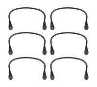 GATHINESS 6pcs Billiard Drop Pocket Bags Bracket Kit for Pool Table, Black Plastic Material with Versatile Design and Easy Installation, for Home and Bar Use