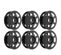 GATHINESS 6pcs Empty 3D Printer Filament Spool Reel Made of Sturdy Abs Plastic with Protective Packaging, Compatible with Pla and TPU Filaments, for Hobby Workshop and Industrial Use