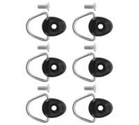 GATHINESS 6pcs Kayak Hardware Replacement Kit with D-shaped Oval Stainless Steel Rings and Nylon Rope Buckle, Easy Multipoint Installation for Paddle Board and Fishing Kayak Deck Rigging