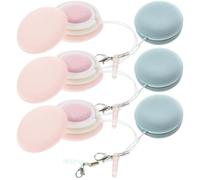 GATHINESS 6pcs Macaron Shape Electronic Glasses Cleaner Wipes Portable Design for Eyeglasses and Laptop Screens, Soft Cloth Material Suitable for Carrying in Backpack or Laptop Bag