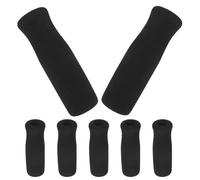 GATHINESS 7pcs Black Nbr Walker Handle Covers and Cane Grip Replacement Pads for Crutches, Non-slip Reusable Hand Cushions Sleek Modern Look, for Indoor and Outdoor Mobility Aid Users