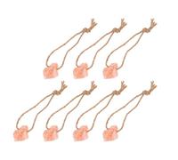 GATHINESS 7pcs Mineral Salt Lick Block, Pink Mineral Lick for Goats and Sheep, 0.06-0.1 Lbs, Easy Installation, for Pasture and Barn, Livestock Health Supplies