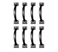 GATHINESS 8 Pcs Inch Black Bow Door Handle Iron Vintage Cabinet Pull | Smooth Surface, Ergonomic Grip, Easy Installation, for Drawer and Window Sash Use