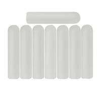 GATHINESS 8pcs DIY Shoelace Tips Noctilucent Shoelace Aglets Lightweight Plastic Clasps Sturdy White Accessories 5mm*22mm