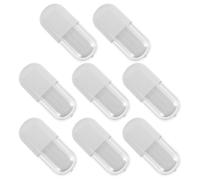 GATHINESS 8pcs Lip Gloss Tube 3ml Oval Plastic White Reusable Empty Lip Balm Tube for Makeup Routines, Professional Use
