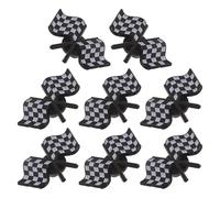 GATHINESS 8pcs Racing Flag Lapel Pins Set, Alloy Brooches with Precision Embossed Contours and Secure Attachment, Classic Black and White Checkered Design for Race Car Party and Special