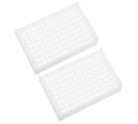 GATHINESS 96 Well Cell Culture Plate Plastic Laboratory Plate 2pcs with Flat Bottom and Optimized Well Spacing for Biochemistry Analysis Assays and Cell Lines