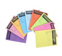 GATHINESS 9pcs Neon Telephone Message Pad, Self Adhesive Lined Paper Notes | Tear off Sheets, Compact Size, Bright Colour Coded Layout for Desks, Reception, Glass Doors